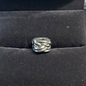 Pandora Silver Charm with Intricate Design
